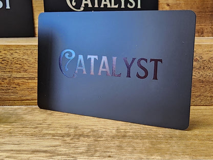 The Catalyst Card - Matte Black