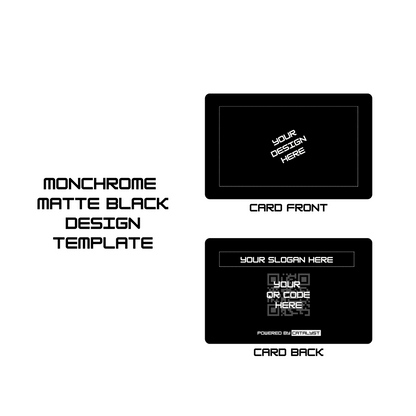 The Catalyst Card - Matte Black